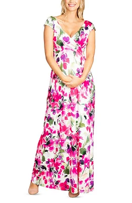 Tiffany Rose Alana Maternity Maxi Dress Fuchsia Florals at Nordstrom,