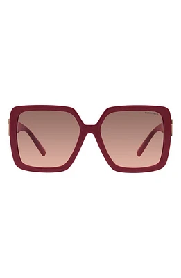 Tiffany & Co. 58mm Gradient Square Sunglasses in Dark Red at Nordstrom