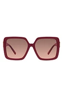 Tiffany & Co. 58mm Gradient Square Sunglasses in Dark Red at Nordstrom