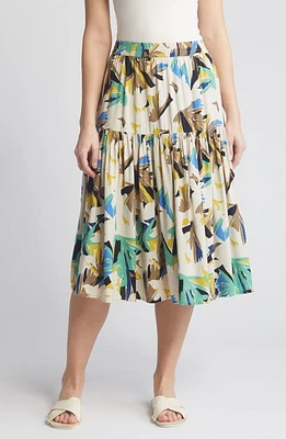 Masai Copenhagen Subira Pleated Midi Skirt Dusky Green at Nordstrom,