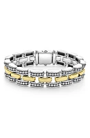 LAGOS Gold Caviar Link Bracelet in Two-Tone at Nordstrom, Size 7