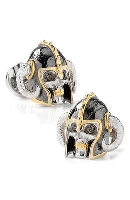 Cufflinks, Inc. Viking Helmet 3D Cuff Links in Silver at Nordstrom