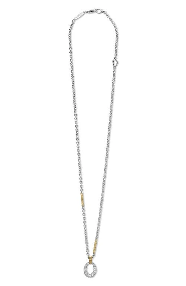 LAGOS Caviar Luxe Diamond Pavé Pendant Necklace in Gold at Nordstrom