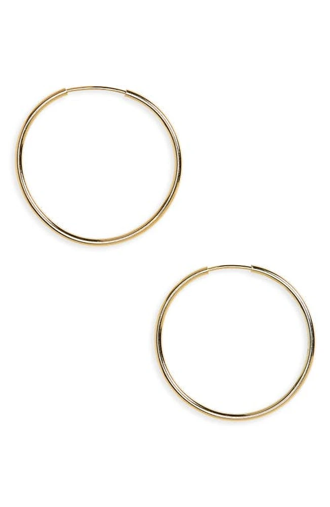 Argento Vivo Sterling Silver Argento Vivo Endless Hoop Earrings in Gold at Nordstrom