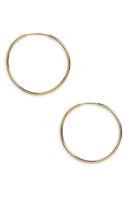 Argento Vivo Sterling Silver Argento Vivo Endless Hoop Earrings in Gold at Nordstrom