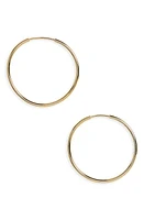 Argento Vivo Sterling Silver Argento Vivo Endless Hoop Earrings in Gold at Nordstrom