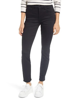 JEN7 by 7 For All Mankind High Waist Skinny Jeans in Classic Black at Nordstrom, Size 4