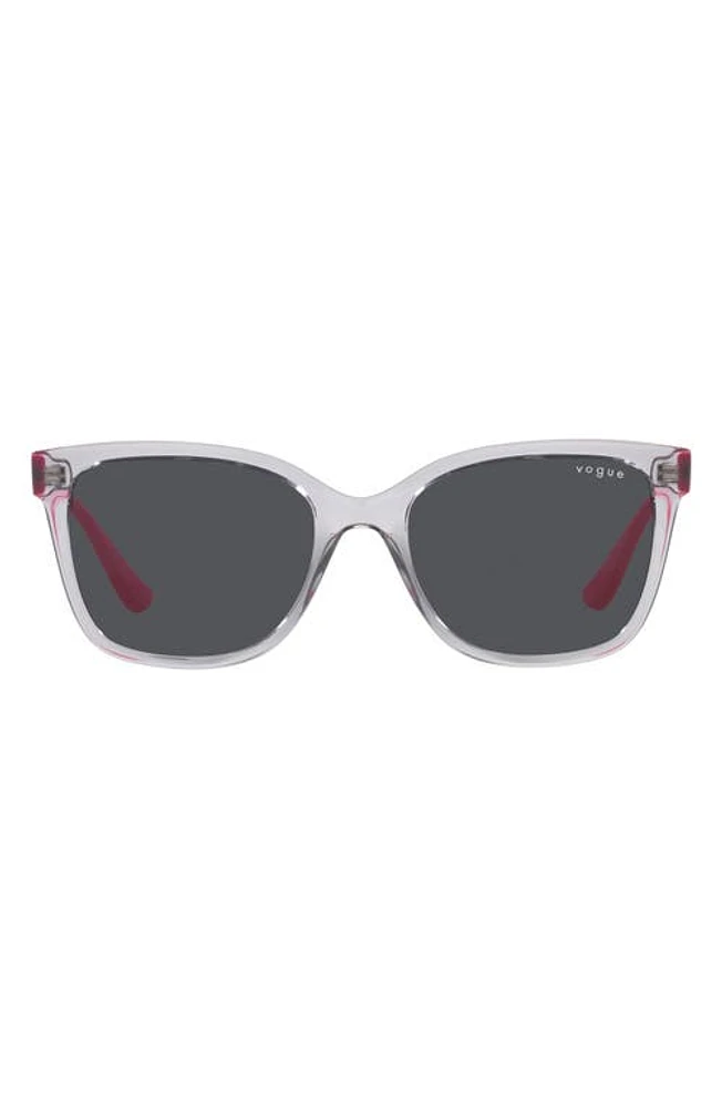 VOGUE 54mm Pillow Sunglasses in Transparent Grey at Nordstrom