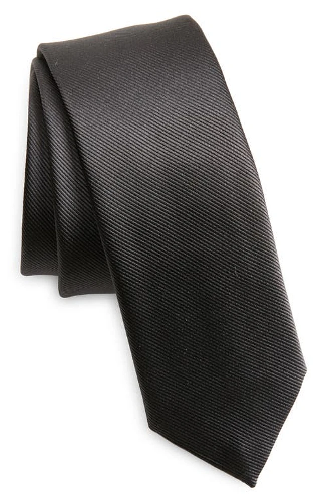 BOSS Silk Blend Tie in Medium Grey at Nordstrom