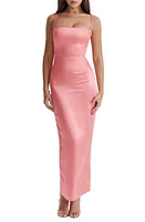 HOUSE OF CB Costanza Satin Maxi Dress at Nordstrom,