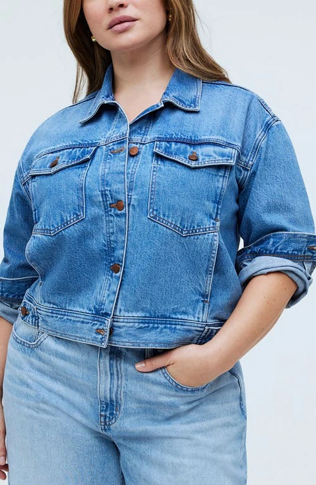 Madewell Crop Denim Jacket Grenhart Wash at Nordstrom,