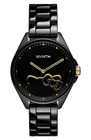 MVMT x Hello Kitty Coronada Ceramic Bracelet Watch, 42mm in Black at Nordstrom