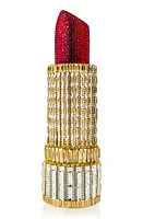 JUDITH LEIBER COUTURE Lipstick Seductress Crystal Bag in Champagne Red Multi at Nordstrom