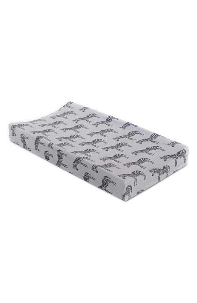 Oilo Zebra Changing Pad Cover & Jersey Crib Sheet Set in Gray at Nordstrom