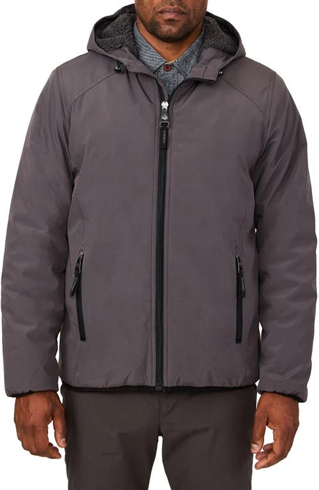 Rainforest Fleece Lined Water Resistant Soft Shell Storm Jacket Grey at Nordstrom,