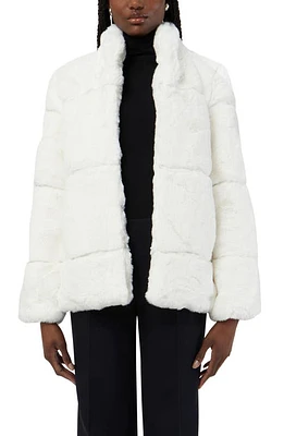 Apparis Skylar Recycled Faux Fur Jacket in Ivory at Nordstrom, Size X-Small