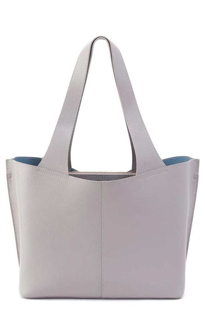 HOBO Vida Leather Tote in Morning Dove Grey at Nordstrom