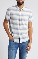 Rails Fairfax Stripe Short Sleeve Cotton Button-Up Shirt Tabernas Shadow at Nordstrom,