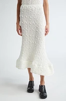 MELITTA BAUMEISTER Foam Ruffle Maxi Skirt White Bubble Jersey at Nordstrom,