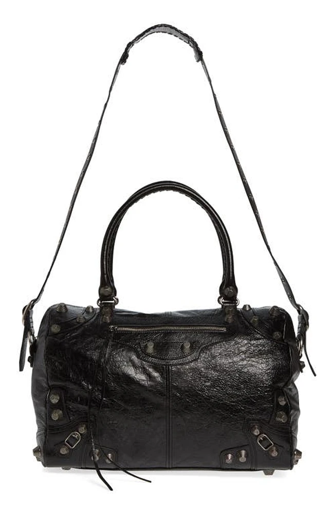 Balenciaga Le Cagole Leather Duffle Bag in Black at Nordstrom