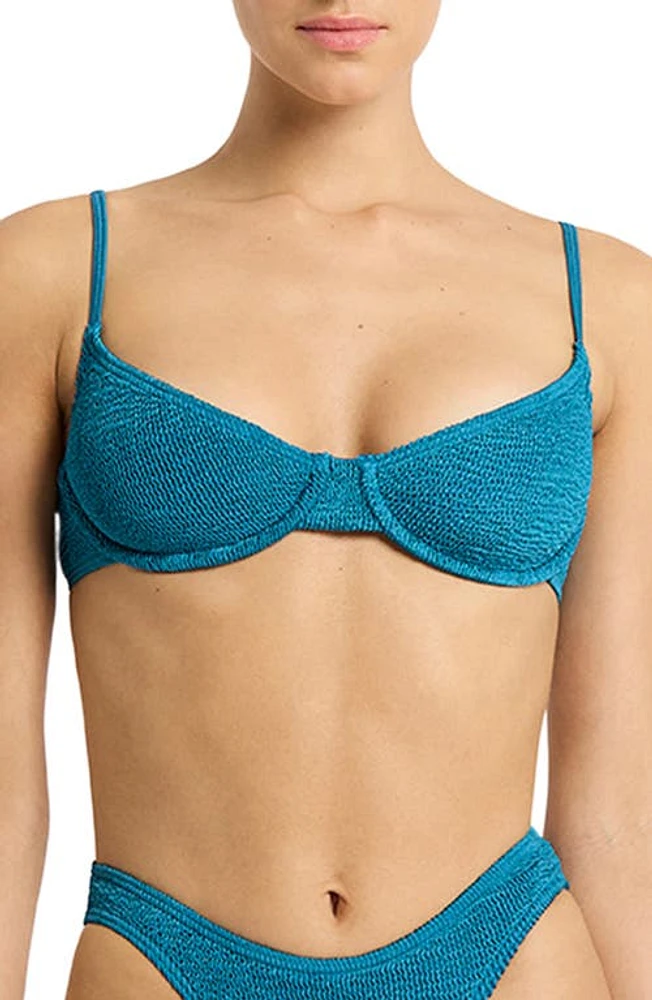 bond-eye Gracie Underwire Bikini Top in Ocean Shimmer at Nordstrom