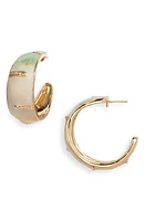 Gas Bijoux Idra Hoop Earrings in Ligth Pink at Nordstrom