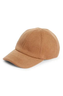 TOTEME Wool & Cashmere Baseball Cap in Camel at Nordstrom