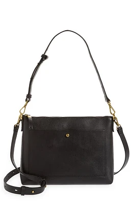 Madewell The Transport Shoulder Crossbody Bag in True Black at Nordstrom