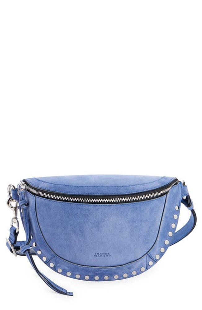 Isabel Marant Skano Stud Crossbody Bag in Faded Blue at Nordstrom