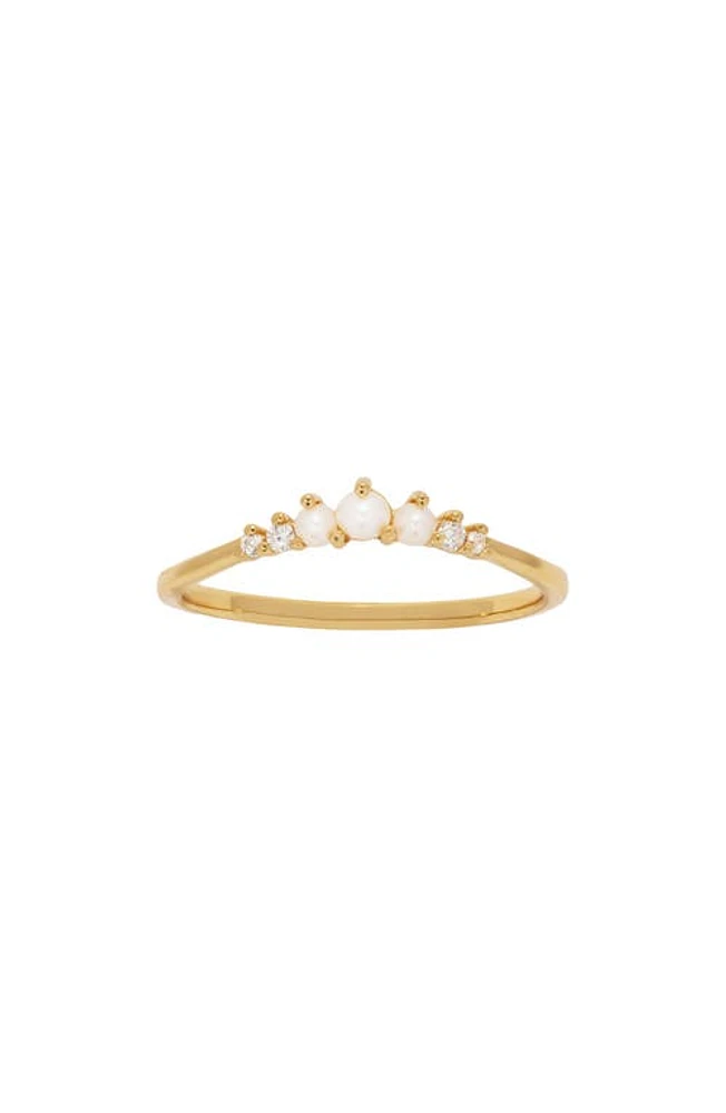 MADE BY MARY Freshwater Pearl Ring in Gold at Nordstrom, Size 7