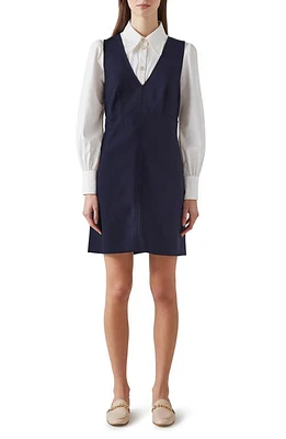 LK Bennett Mariner Pinafore Dress Navy at Nordstrom, Us