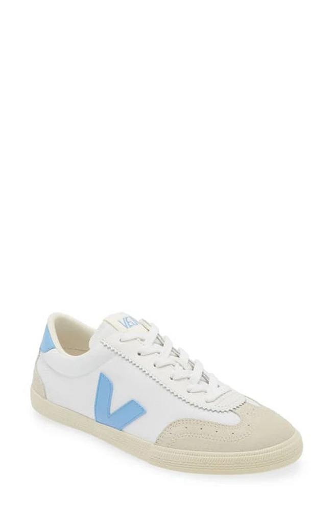 Veja Volley Canvas Sneaker White/Aqua at Nordstrom,