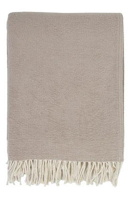 Pom Pom at Home Billie Fringe Cotton Throw Blanket in Beige at Nordstrom, Size 50X70