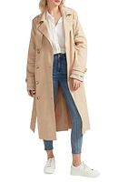 BELLE AND BLOOM Empirical Stretch Cotton Trench Coat Camel at Nordstrom,