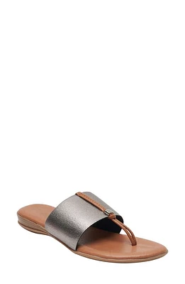 André Assous Nice Featherweights Slide Sandal Pewter at Nordstrom,