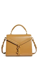 Saint Laurent Mini Cassandra Leather Top Handle Bag in Cappuccino at Nordstrom