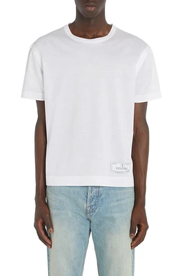 Valentino Maison Label Cotton T-Shirt Bianco at Nordstrom,