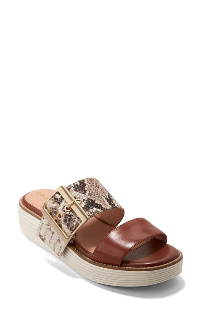 Cole Haan Original Grand Platform Sandal Sandollar Snake Print at Nordstrom,