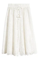 FARM Rio Laise Cotton Eyelet Cover-Up Skirt Rose Pink at Nordstrom,