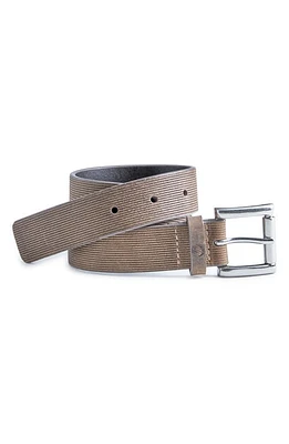 Johnston & Murphy Kids' Scored Leather Belt Oil Brown at Nordstrom, Big Boy