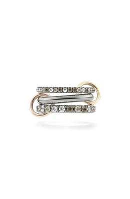 Spinelli Kilcollin Scorpio Deux Stack Ring in Black Gold at Nordstrom, Size 7