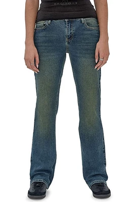 GUESS ORIGINALS Tinted Bootcut Jeans in Blue at Nordstrom, Size 27 X 32