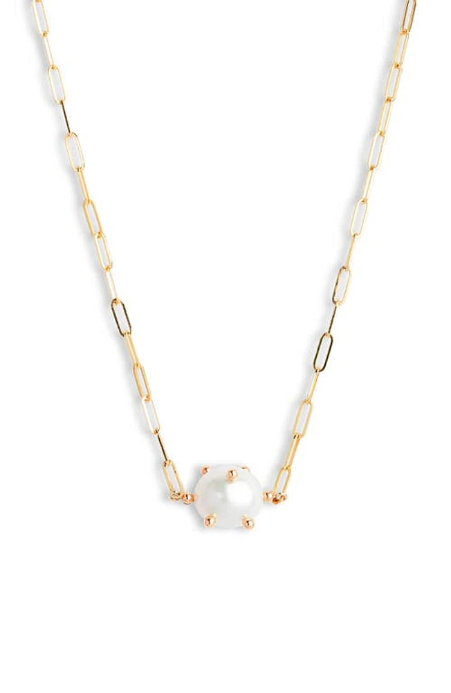 Poppy Finch Bubble Cultured Pearl Pendant Necklace in Gold at Nordstrom, Size 16