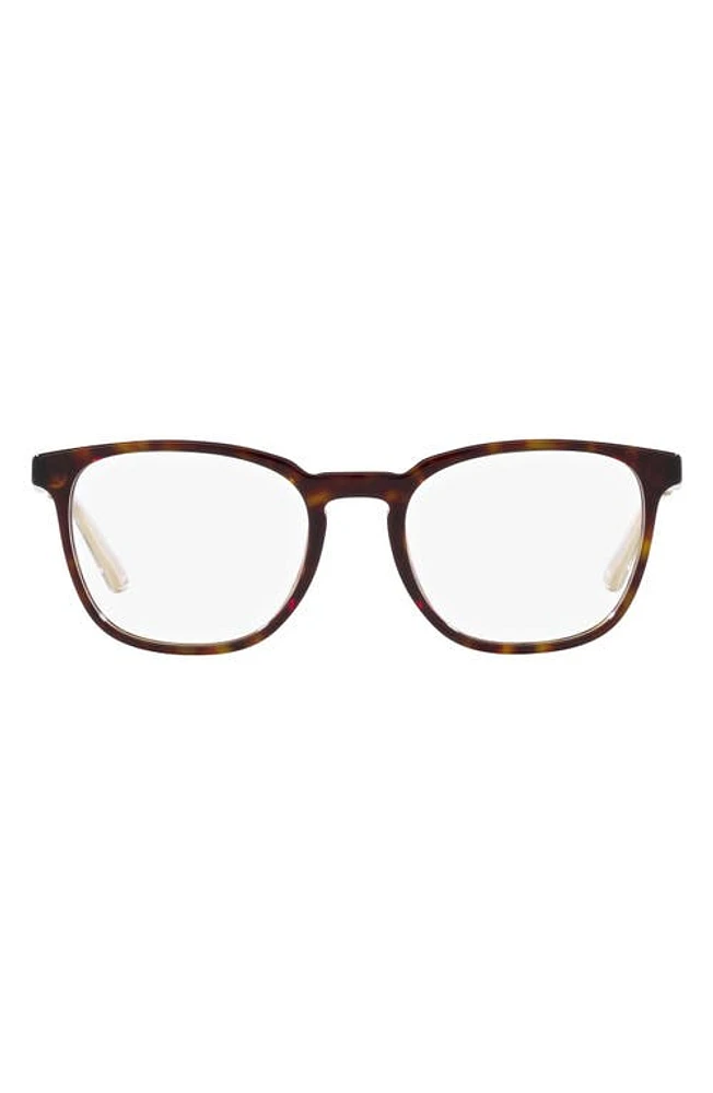 Prada 56mm Square Optical Glasses in Havana at Nordstrom