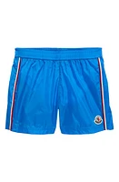 Moncler Kids' Swim Trunks Yale Blue at Nordstrom,