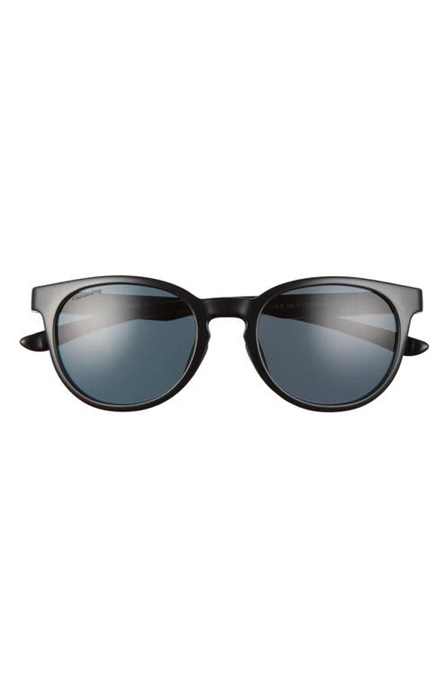 Smith Eastbank 52mm ChromaPop Polarized Round Sunglasses in Black /polarized Black at Nordstrom