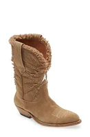 Golden Goose Wish Star Shearling Western Boot in Brown Shearling at Nordstrom, Size 7Us