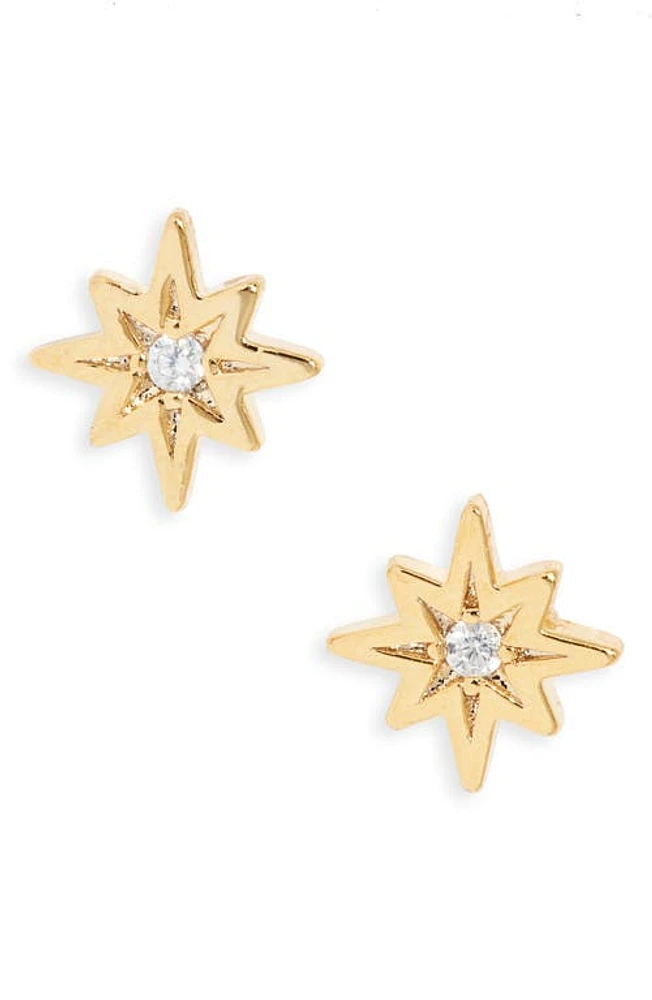 Estella Bartlett North Star Stud Earrings in Gold at Nordstrom