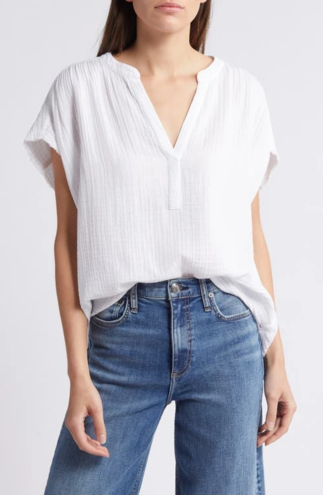 XÍRENA Kane Cotton Gauze Top at Nordstrom,