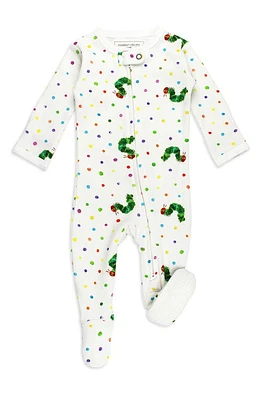 L'Ovedbaby x 'The Very Hungry Caterpillar' Fitted One-Piece Organic Cotton Footie Pajamas at Nordstrom,